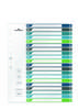 Durable 679727 Répertoire DIN A4+ 1-20 polypropylène multicolore 20 onglets 679727