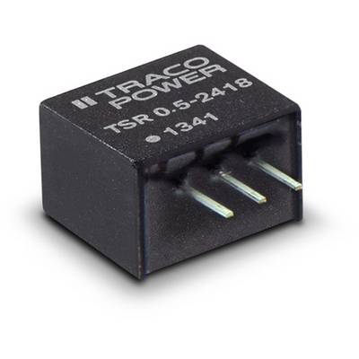 Module d'alimentation Traco Power TSR 0.5-2418, modèle 1341. Un petit composant électronique noir avec trois broches de connexion argentées.