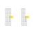 'Deux diagrammes montrant des coupes transversales horizontales de portes. À gauche : Le rayon lumineux s'échappe par la rainure, à droite : Le rayon lumineux est bloqué.'