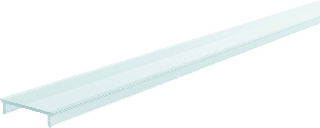 Un profilé en aluminium blanc pour LED, long et étroit, adapté à l'installation de bandes LED pour un éclairage moderne d'intérieur.