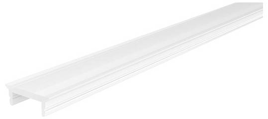 Couvercle en plastique blanc pour tuyaux PVC, rectangulaire, lisse, adapté pour recouvrir des installations de câbles ou de tuyaux.