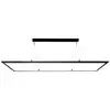 Deko Light 342219 LED Panel transparent, eckig, 50 W, 3000/4000 K, Schwarz Luminaire à suspendre CEE: E (A - G) LED LED intégrée 53 W noir profond (RAL 9005)