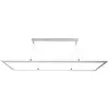 Deko Light 342220 LED Panel transparent, eckig, 50 W, 3000/4000 K, Silber Luminaire à suspendre CEE: E (A - G) LED LED intégrée 53 W blanc