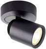 Deko Light Librae Round I Luminaire de plafond en saillie GU10 50 W noir profond (RAL 9005)