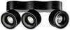 Deko Light Uni Triple Luminaire de plafond en saillie LED LED intégrée 31 W CEE: G (A - G) blanc chaud noir profond (RAL 9005)