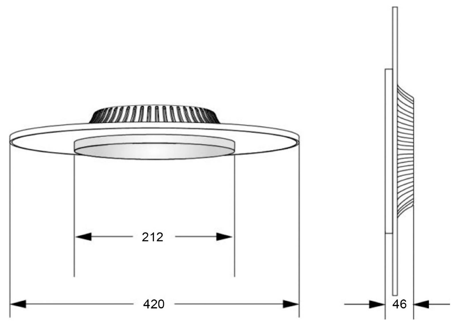 Deko Light Zaniah Luminaire de plafond en saillie LED SMD LED intégrée 24 W CEE: F (A - G) blanc chaud blanc-6