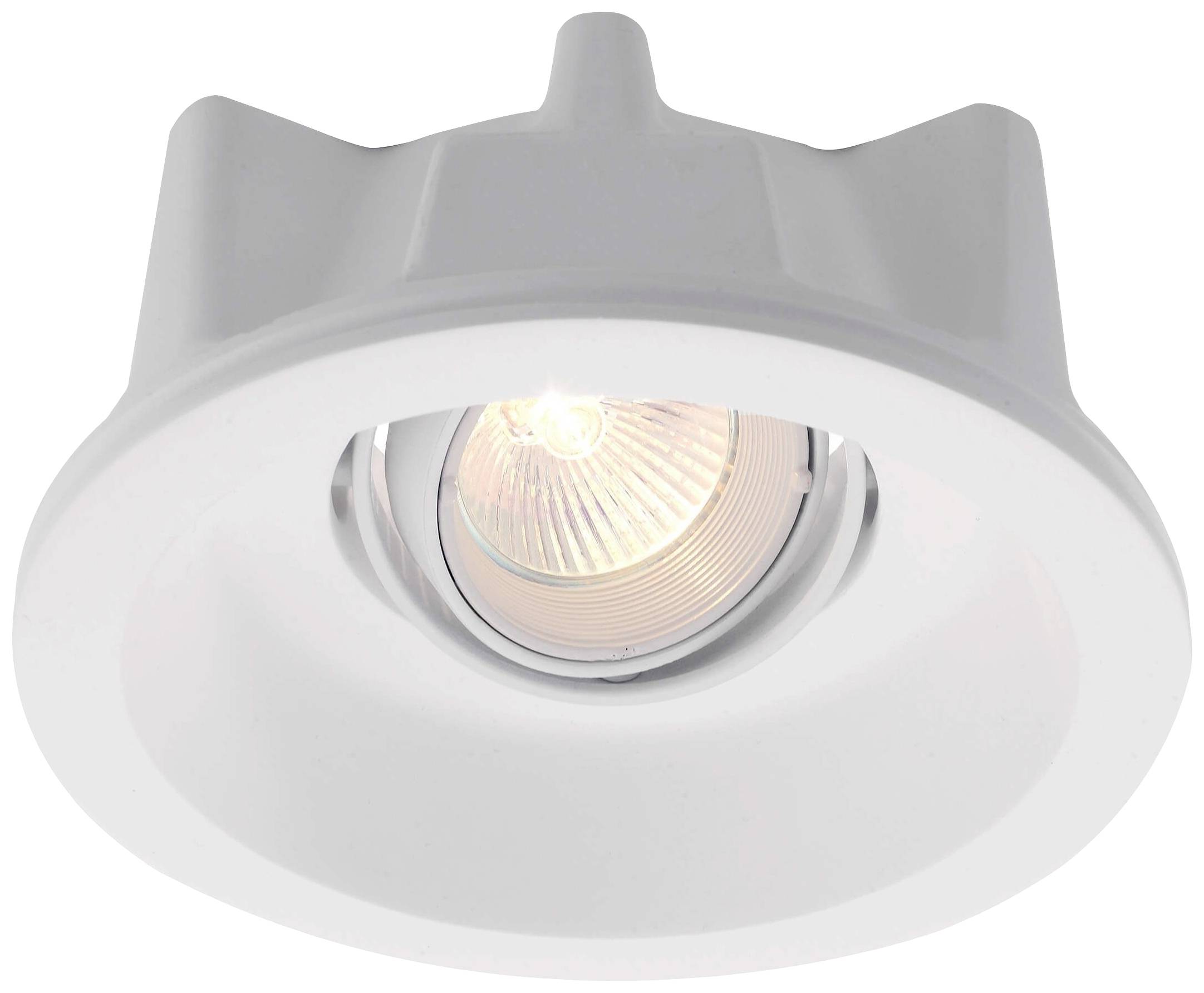 Deko Light Einbauring 150 GU5.3 110503 Anneau encastrable pour plafond LED, Ampoule halogène GU5.3, MR 16 50 W blanc
