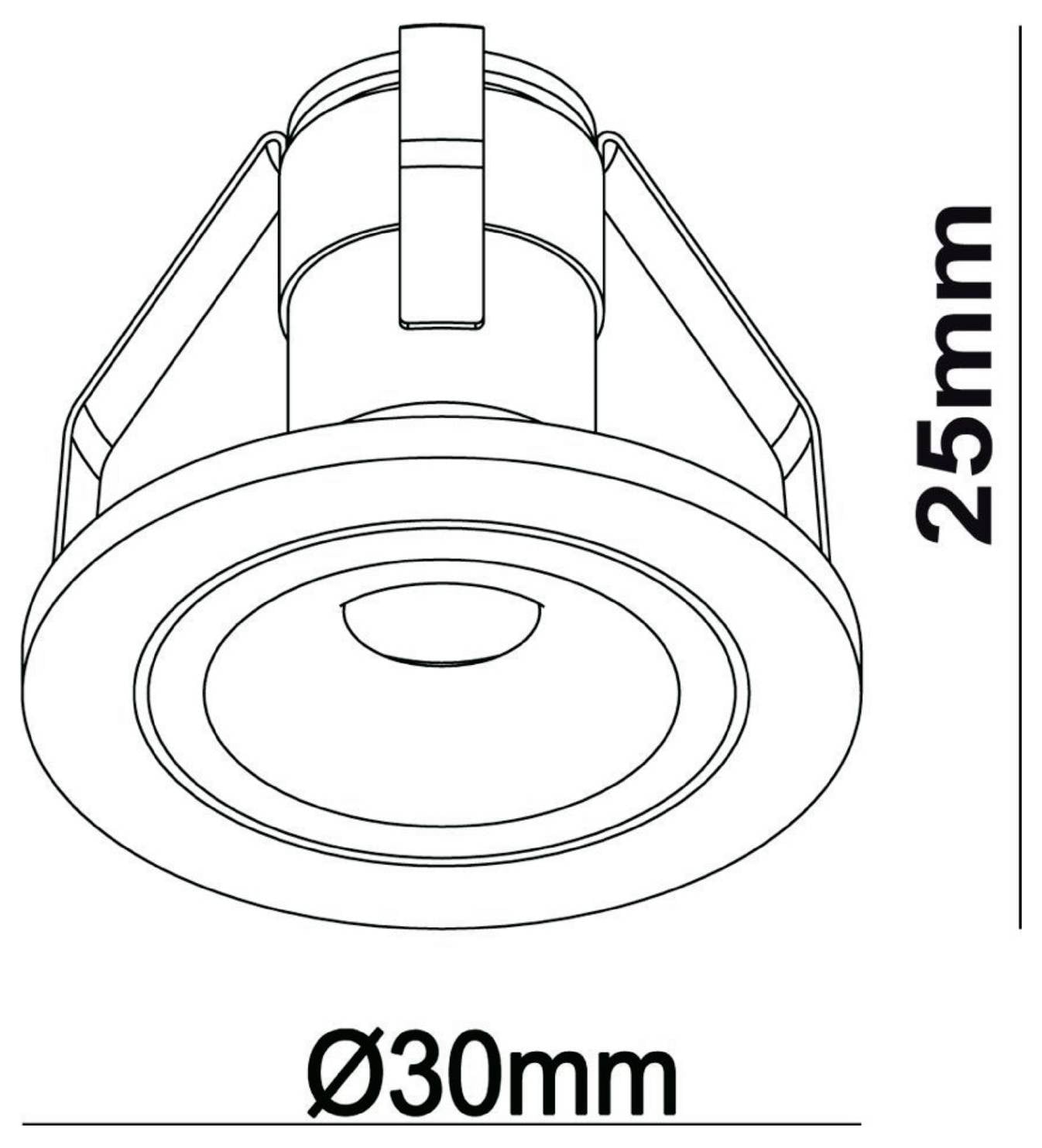 Deko Light 565173 Punto Lumi Luminaire à LED encastrable LED LED intégrée 1 W argent-8