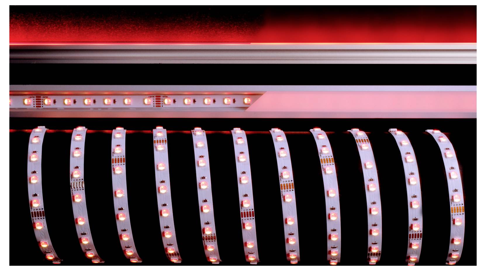 Deko Light 840236 Ruban LED CEE: G (A - G) avec câble à extrémités ouvertes 24 V/DC 5000 mm RVB, blanc chaud 5 m-1