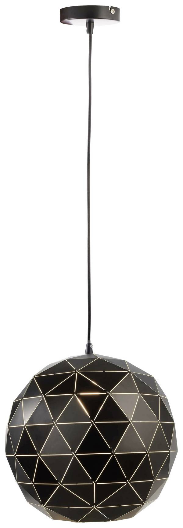 Deko Light Asterope rund 500 342134 Luminaire à suspendre LED, Ampoule halogène E27  40 W noir