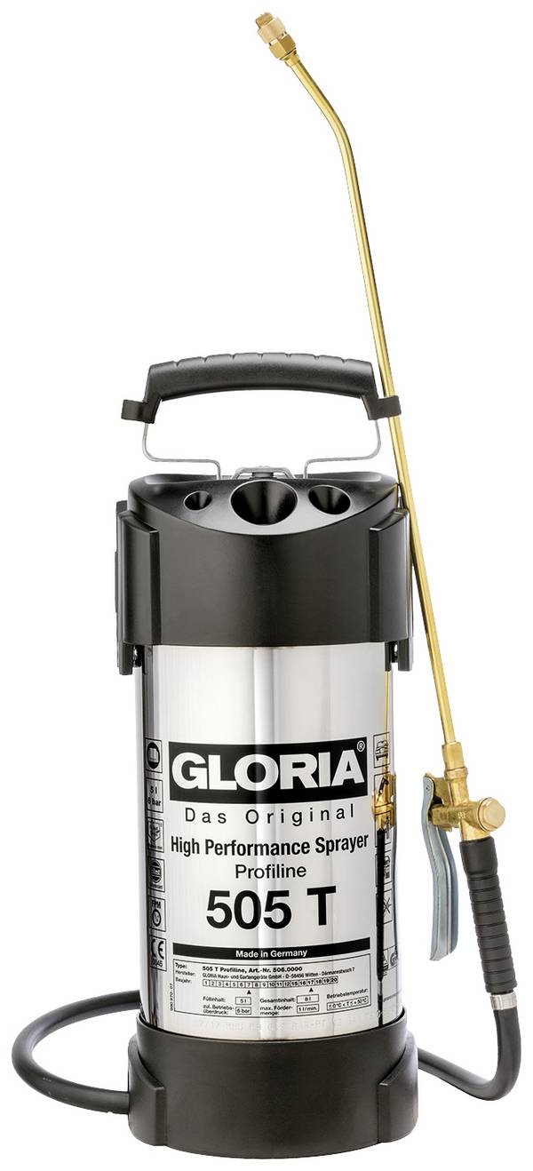 Gloria Haus und Garten 000506.0000 505 T Profiline Pulvérisateur 5 l