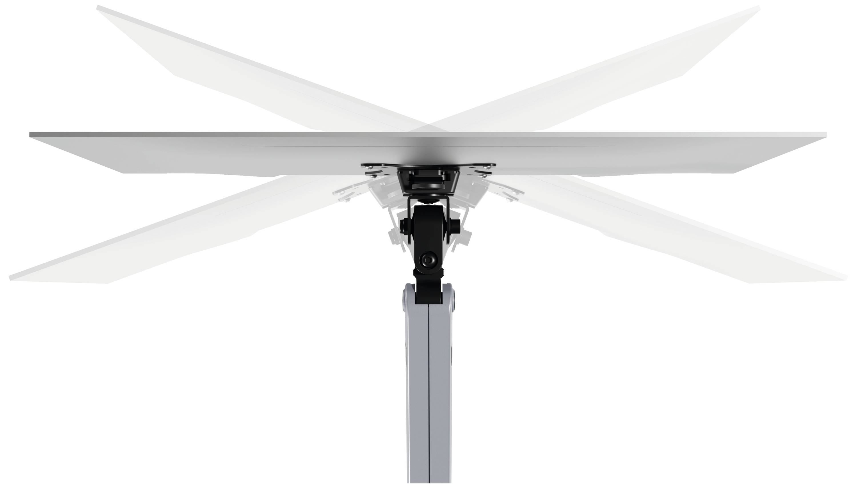 Durable SELECT PLUS Support de table pour écran 1 Écran(s) 81,3 cm (32") argent rotatif, réglable en hauteur, inclinable-3