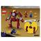 Ensemble Lego 76263, comprenant un robot Iron Man, deux figurines Iron Man et des pièces avec un manuel de montage. Thème Marvel.