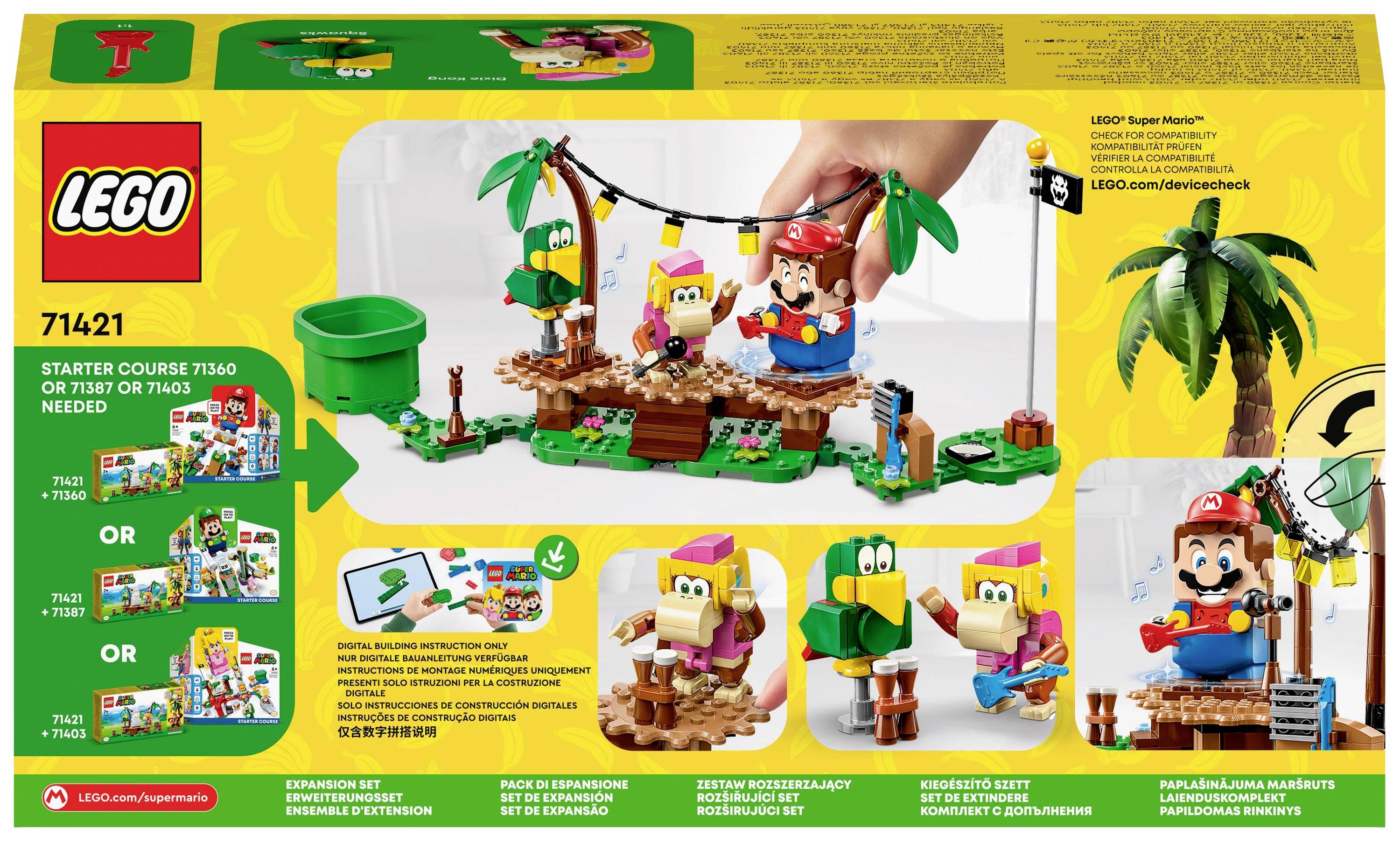 Ensemble LEGO 71421 : Comprend une île tropicale avec figurine Mario et Koopa. Cours de démarrage requis. Pour un jeu créatif amusant.