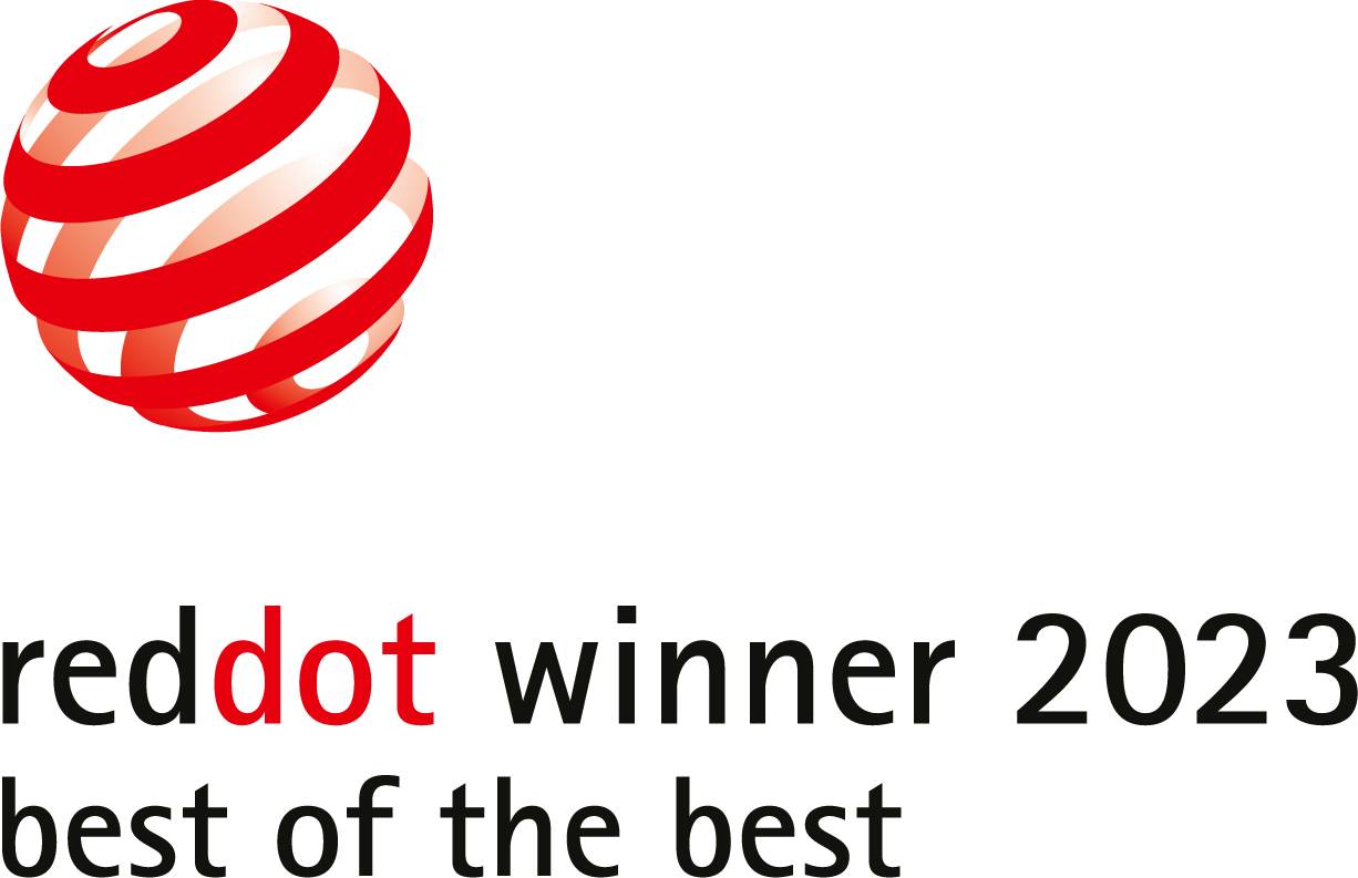Lauréat du Red Dot Design Award 2023, 'Meilleur de la meilleure catégorie'.