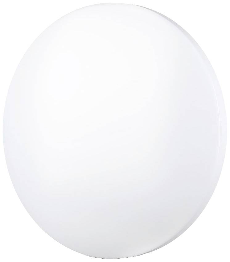 Une plaque ronde, blanche et lisse, qui rappelle une lampe moderne ou un élément de décoration.