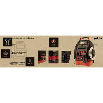 Kit d'outils pour électricien isolé Wiha dans un sac à dos robuste - 48 Kit d'outils pour électricien isolé Wiha dans un sac à dos robuste - 48