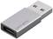 Adaptateur USB de 4smarts avec ports USB-C et USB-A. Design argenté, compact et adapté aux connexions entre appareils.