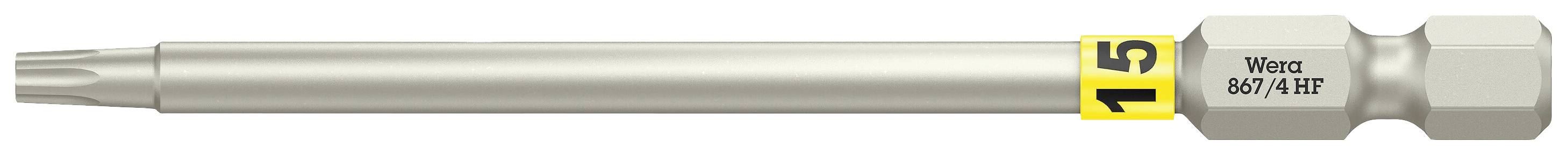 Wera 05060513001 867/4 Embout Torx Propulseur: 1/4" (6.3 mm) Sortie: TORX TX 15 89 mm
