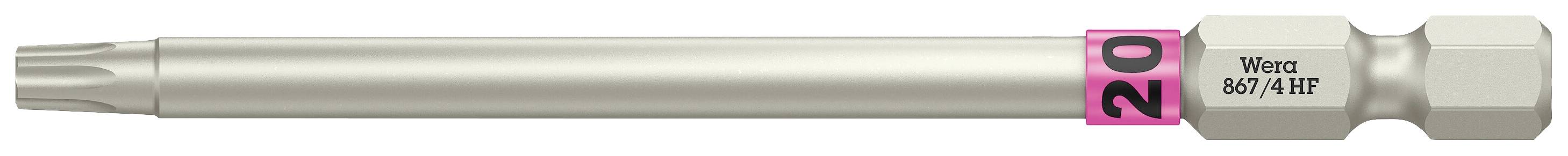 Wera 05060514001 867/4 Embout Torx Propulseur: 1/4" (6.3 mm) Sortie: TORX TX 20 89 mm