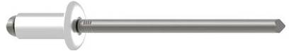 Gesipa 1433487 Rivet aveugle (Ø x L) 4 mm x 10 mm acier aluminium aluminium Blindniet Al/St 4x10mm Standard KS 5,0-6,5mm