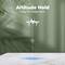 Fonction de 'Maintien d'Altitude' pour débutants, le drone plane de manière stable au-dessus d'une surface.