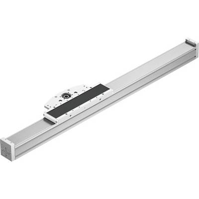 Rail de guidage linéaire en argent pour systèmes d'automatisation industrielle avec chariot mobile pour un positionnement précis.