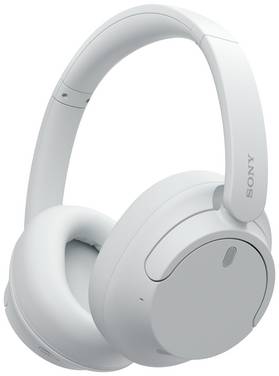Sony WH-CH720N  Micro-casque supra-auriculaire Bluetooth Stereo blanc Suppression du bruit du microphone, Noise Cancelling micro-casque, sonnerie personnalisable, volume réglable, coques pivotantes
