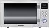Severin MW 7774 Micro-ondes acier inoxydable (brossé), argent 900 W fonction grill, avec fonction pizza, fonction chaleur tournante