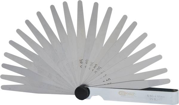 KS Tools 300.0600 Jauge d'épaisseur, 20 feuilles, 0,05 à 1 mm