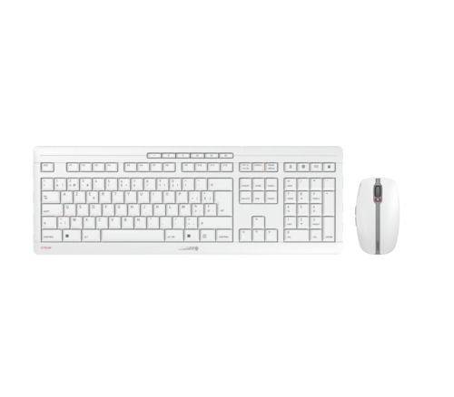 CHERRY Stream radio Kit souris + clavier belge, AZERTY blanc
