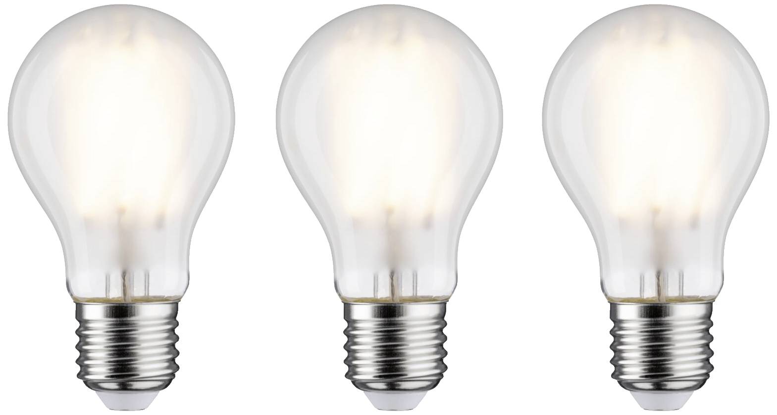 Paulmann 29092 LED CEE E (A - G) E27 forme de poire 9 W blanc chaud (Ø x H) 60 mm x 106 mm 3 pc(s)