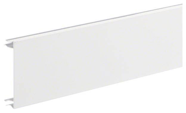 Cache-radiateur blanc rectangulaire en plastique, conçu pour masquer les radiateurs. Design épuré, parfaitement adapté à l'intégration dans les espaces de vie.