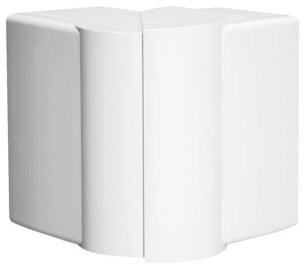 Coin absorbant acoustique blanc triangulaire, placé dans un angle pour réduire les réflexions sonores dans les espaces.