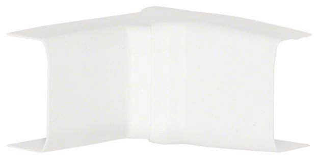 Coin en plastique blanc pour constructions en coulisse, permettant une connexion simple entre deux panneaux opposés.