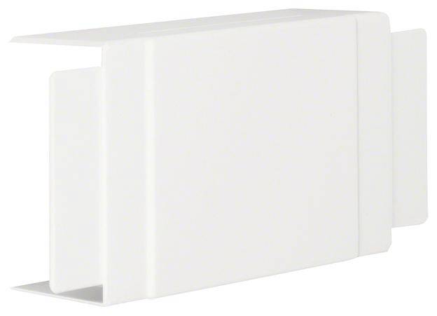 Un support rectangulaire blanc en plastique, ouvert sur un côté. Utilisé pour protéger ou ranger des cartes ou des documents.