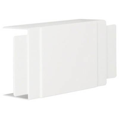 Un support rectangulaire blanc en plastique, ouvert sur un côté. Utilisé pour protéger ou ranger des cartes ou des documents.