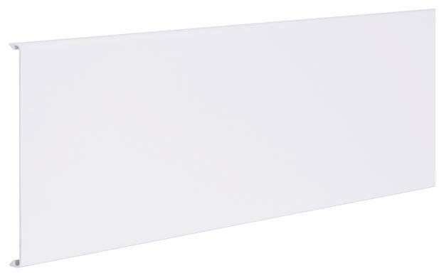 Panneau blanc rectangulaire simple, pouvant être utilisé comme couverture ou élément de séparation.