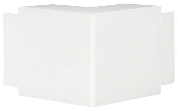 Emballage en plastique blanc, rectangulaire, pliée à un angle de 90 degrés, sur un fond blanc.