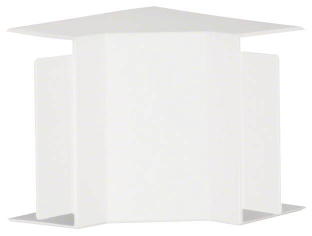 Figure blanche géométrique avec des surfaces rectangulaires et trapézoïdales, transmettant une esthétique épurée et moderne.