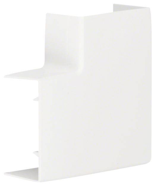 Couverture blanche en plastique de forme inclinée et à surface lisse, présentée sur un fond neutre.