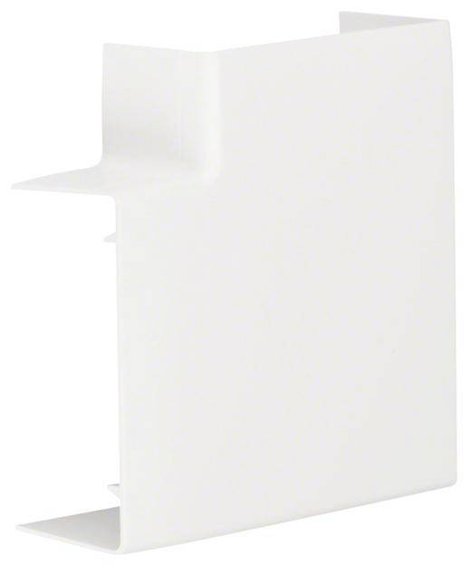 Couvercle en plastique blanc de forme rectangulaire avec des découpes sur les côtés, probablement destiné à la gestion des câbles ou à la protection.