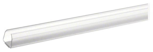 Un support à outils rectangulaire en plastique transparent, conçu pour le rangement des outils.