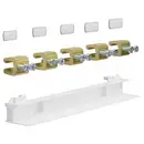 Hager ZM15F Connecteur pour barre omnibus Hager ZM15F champ/champ universel 5 pôles CU 12 x 5 mm Jonction de barres mult