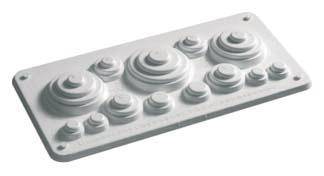Hager FZ425 Entrée de câble Hager FZ425 zone plombée unidirectionnelle pour couper Introduction de la ligne plastique 1 