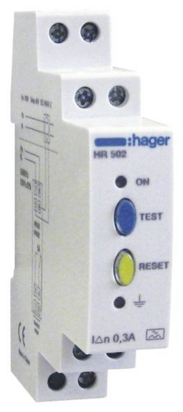Hager HR502 HR502 Relais différentiel 0.3 A 230 V