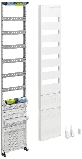 Hager ZU59VT6APZ2 Boîte de distribution Hager ZU59VT6APZ2 universel 1350mm 6rh 1champ 300mm APZ inférieur u.1xRFZ Colonn