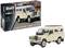 Kit de montage Land Rover Series III LWB de Revell, échelle 1:24. Présente le modèle réduit du véhicule et son emballage avec une image du tout-terrain.