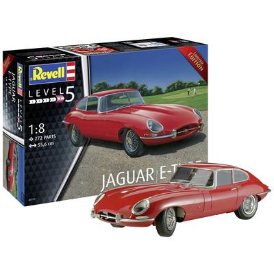 Revell 07717 Jaguar E-Type Maquette de voiture 1:8 - Conrad