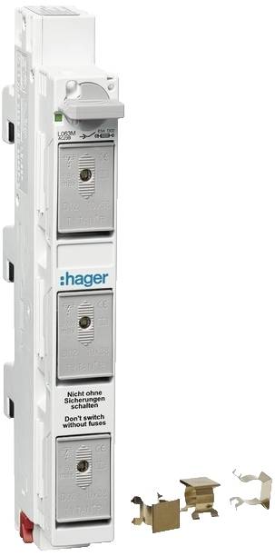 Hager L063M Interrupteur-sectionneur Taille du fusible = D02 3 pôles 63 A 1 pc(s)